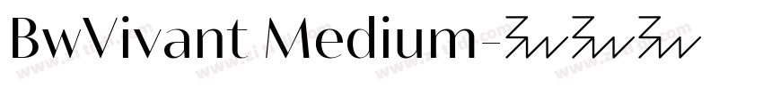 BwVivant Medium字体转换 BwVivant Medium字体转换